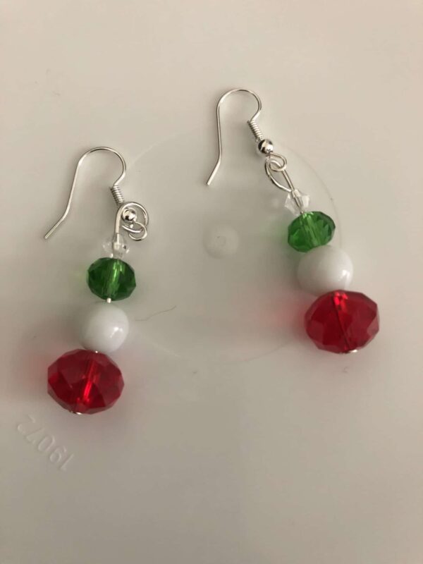 Snowman dangle earring - main product image