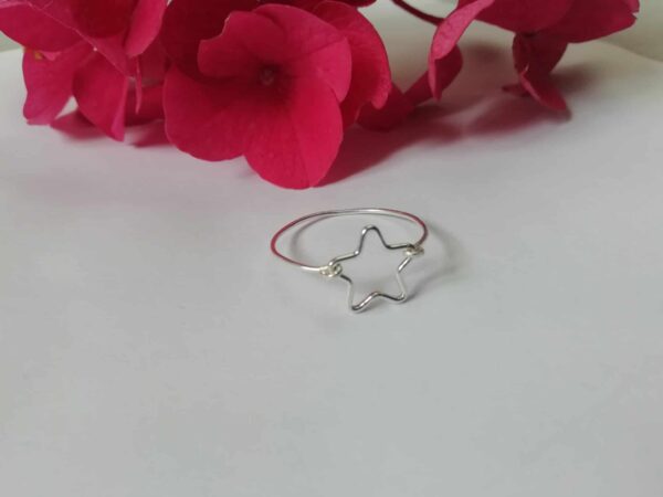 Star ring, tiny silver ring, dainty silver ring - product image 3