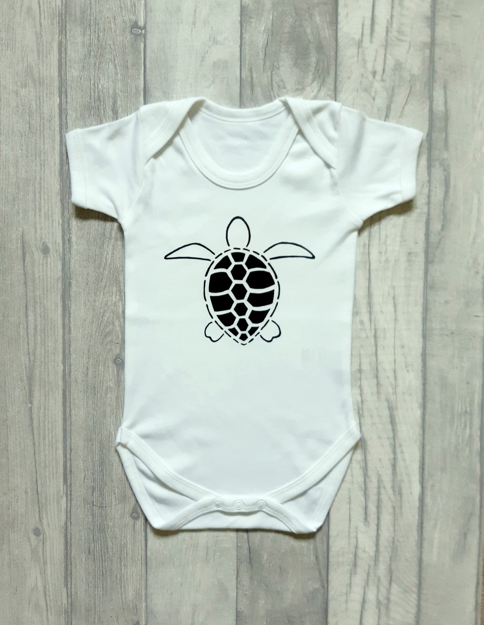 Turtle baby vest • Made By Mums