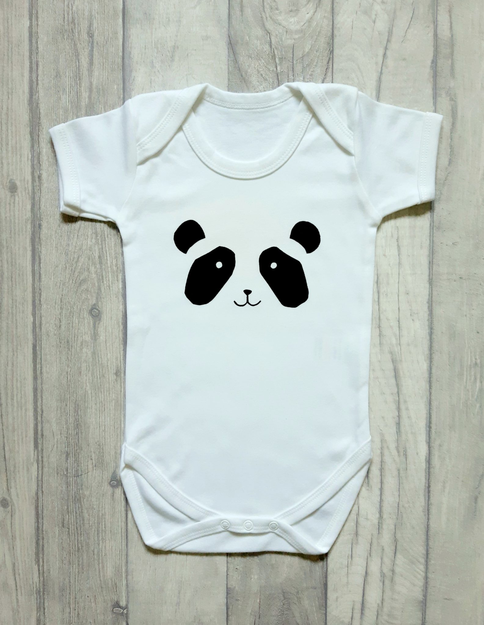 Panda baby vest • Made By Mums