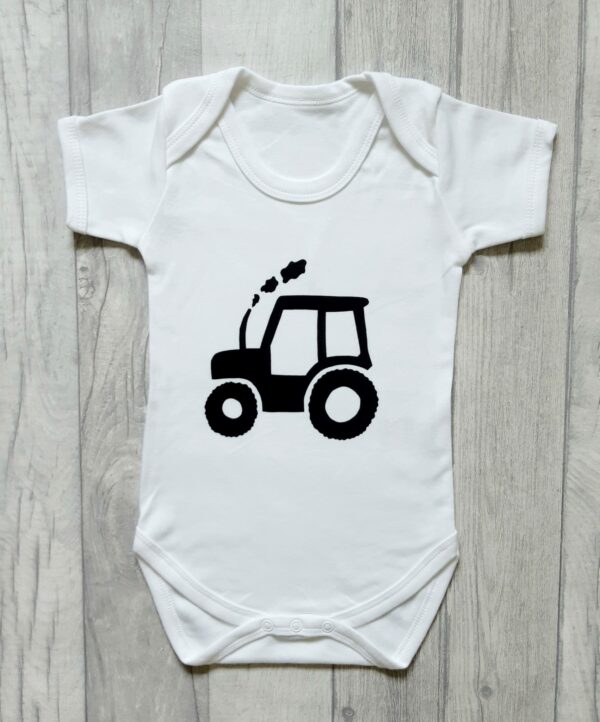 Tractor baby vest - main product image