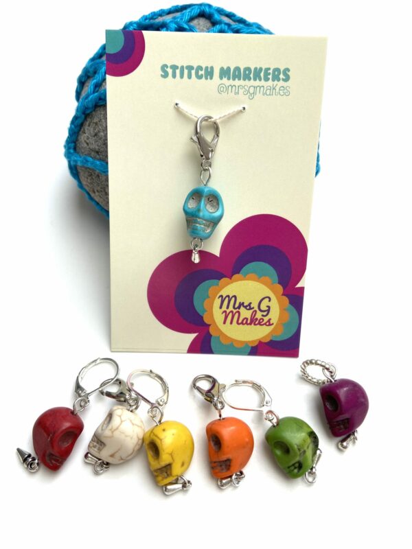 Skull Snag Free Stitch Marker - product image 2