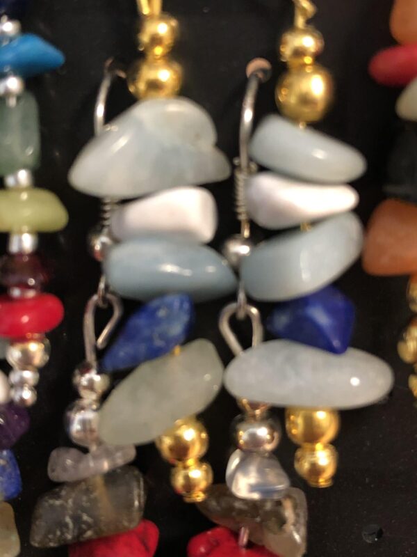 Gemstone chip earrings - product image 2