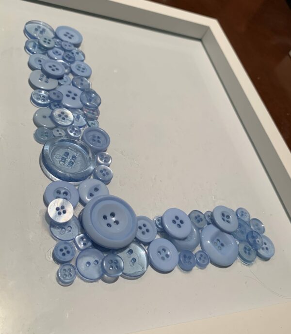 Personalised Button Letter Frame - product image 2