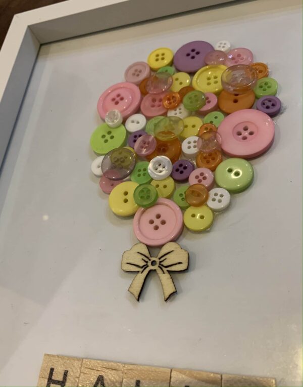 Personalised Balloon Button Frame - product image 3