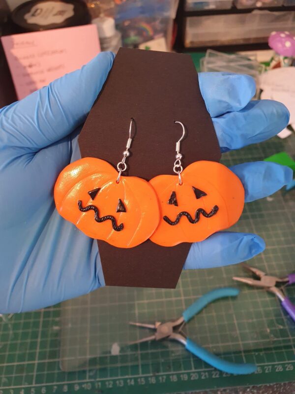 Handmade novelty halloween earrings - main product image