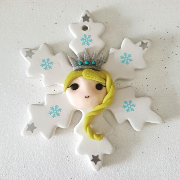 Snow queen christmas tree ornament - main product image