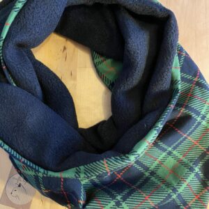 Green tartan Fleece lined Snarf