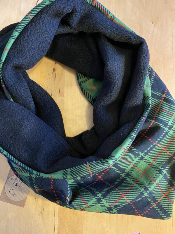 Green tartan Fleece lined Snarf - main product image