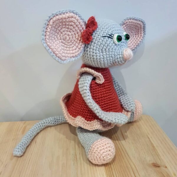 Handmade stuffed toy – Mouse – Crochet - product image 2