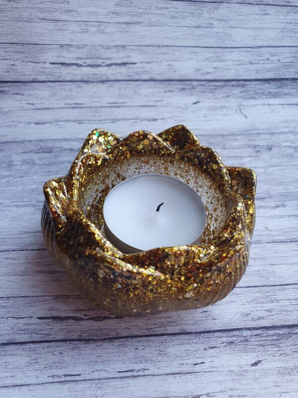 Resin Lotus Tealight Holder - product image 4