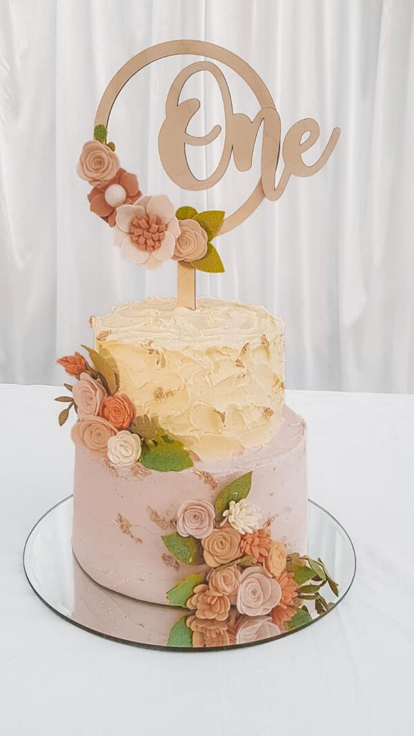 One wooden cake toppers - product image 2