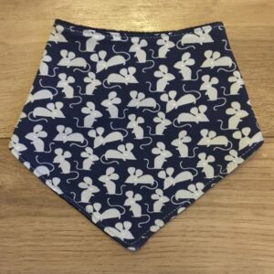 Navy mice dribble bib