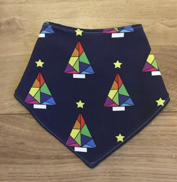 Christmas trees dribble bib - main product image