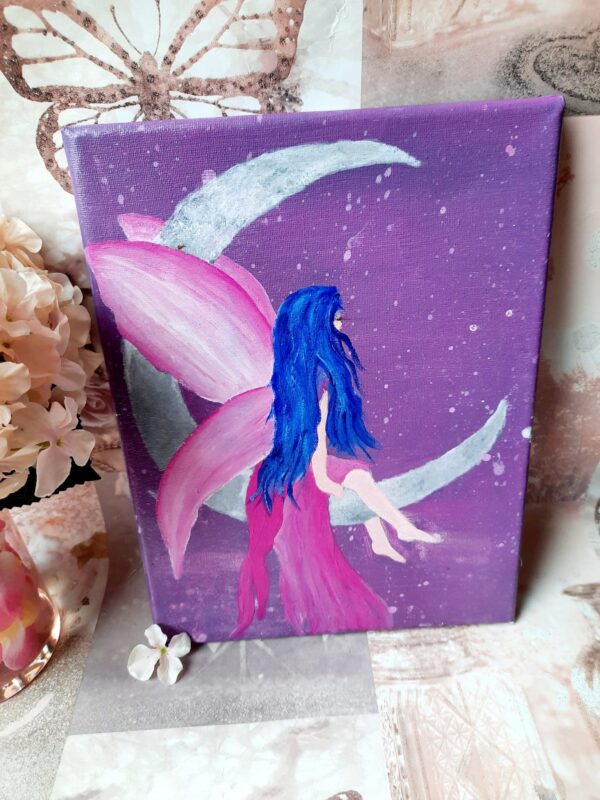 Fairy painting on stretched canvas. - main product image