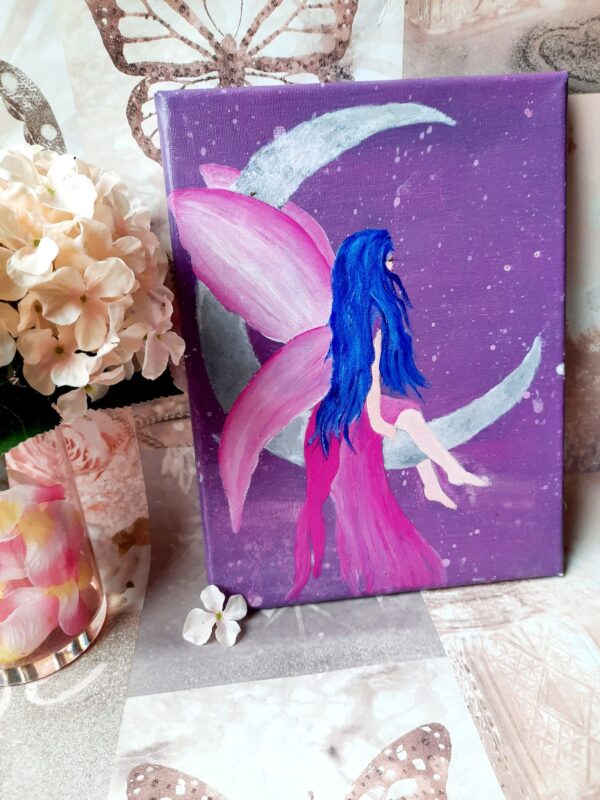 Fairy painting on stretched canvas. - product image 2