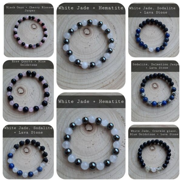 Elasticated Gemstone bracelets - main product image