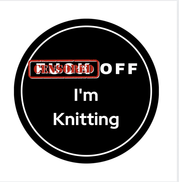 Rude Knitting Badge - main product image