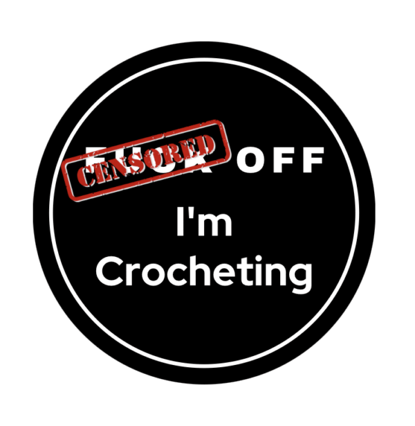 Rude Crocheting Badge - main product image