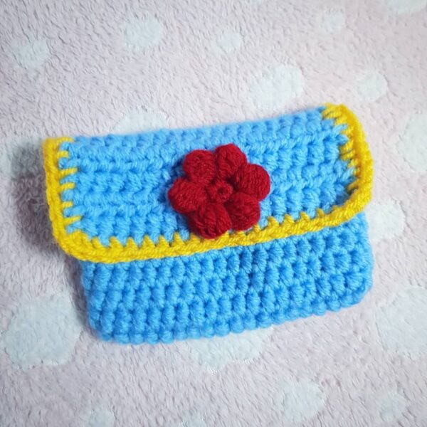 Handmade-crochet coin purse/wallet - main product image