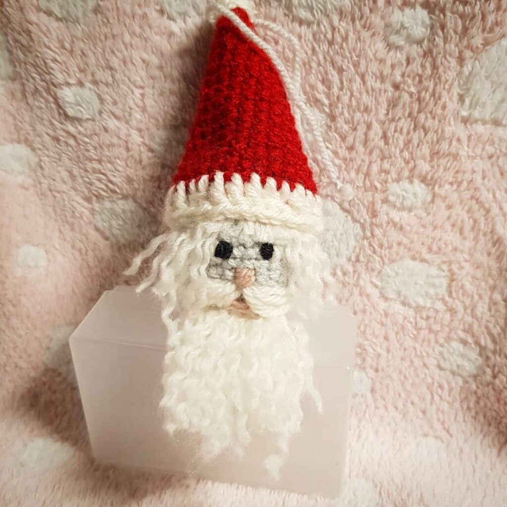 Handmade Santa ornament