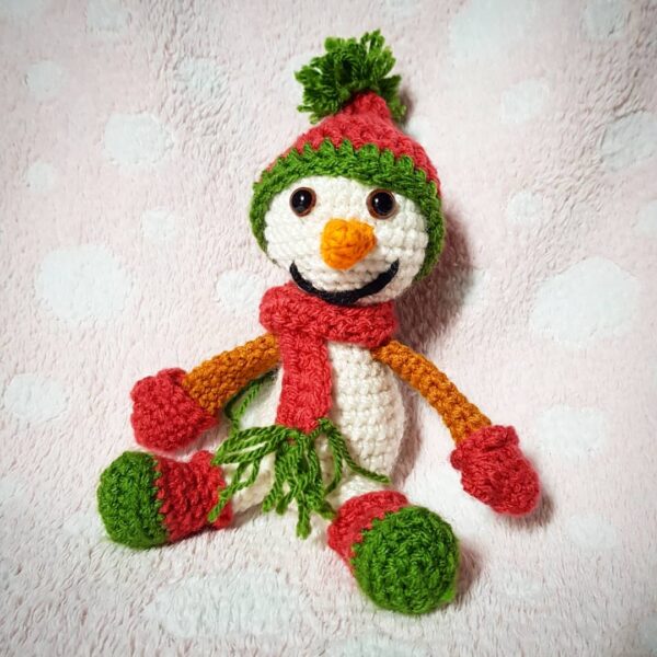 Handmade – crochet snowman / Christmas decoration - main product image