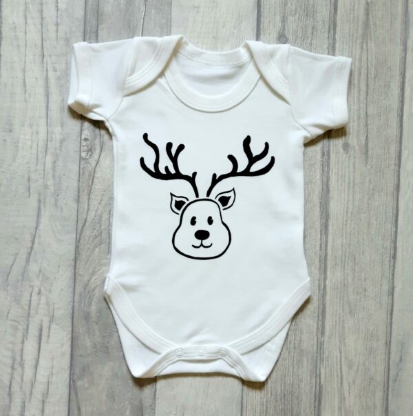 Christmas reindeer baby vest - main product image