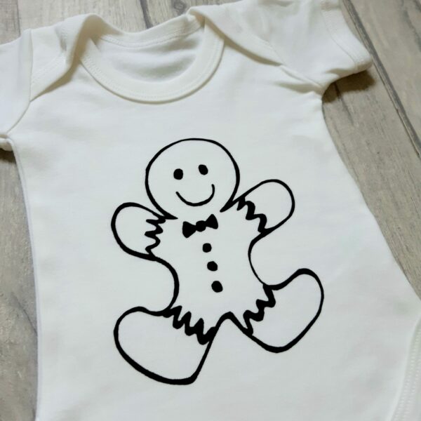 Christmas gingerbread man baby vest - product image 2