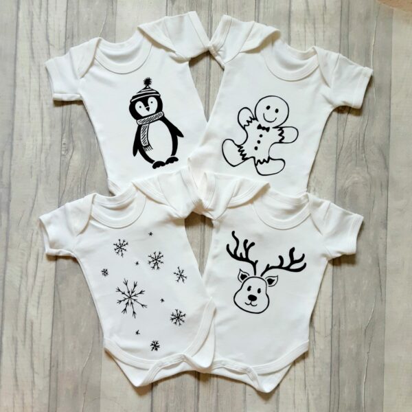 Christmas reindeer baby vest - product image 3