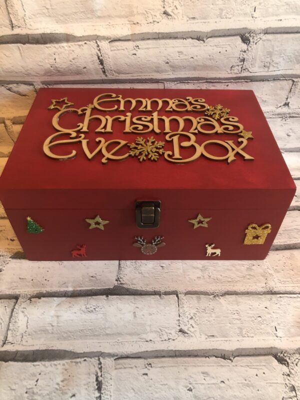 Personalised Wooden Christmas Eve Box - product image 2