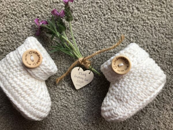 Pregnancy Announcement Booties - product image 4