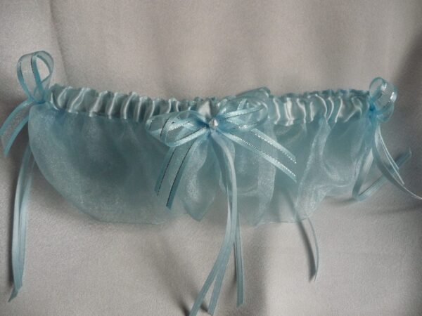 Blue wedding garter - main product image