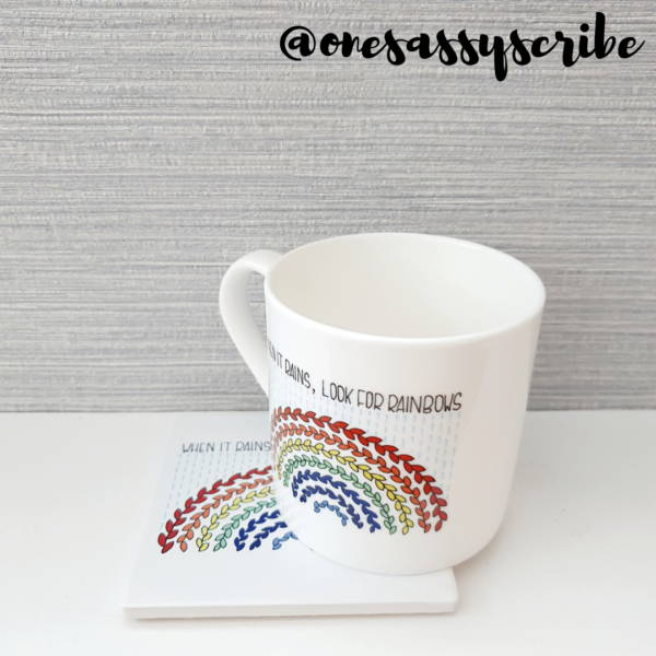 Look For Rainbows Mug & Coaster Set - main product image