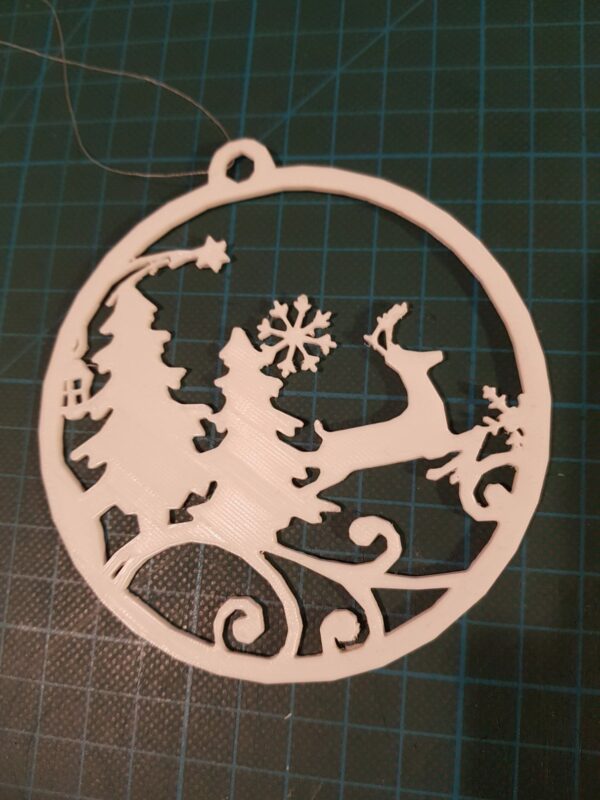 Reindeer forest Christmas ornament - main product image