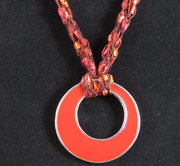 Red and silver necklace - main product image