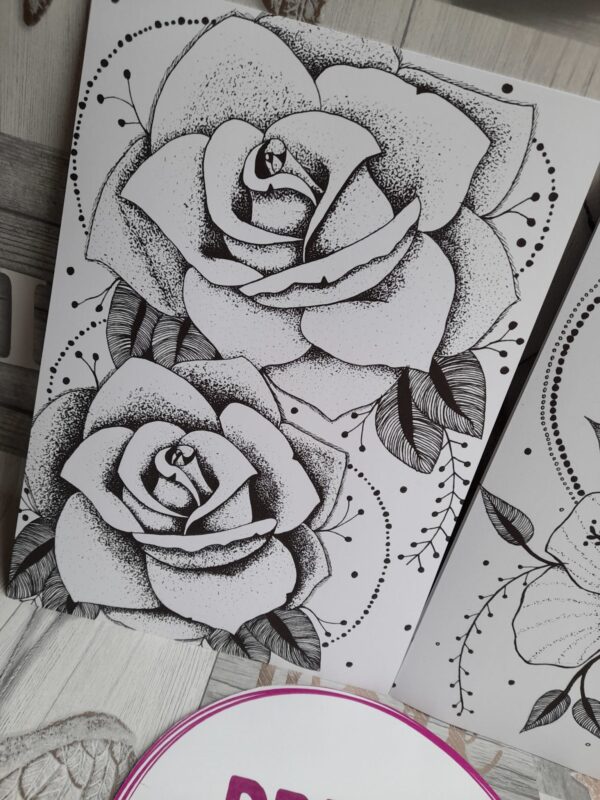 Botanical art prints – Roses & Lilys - product image 2