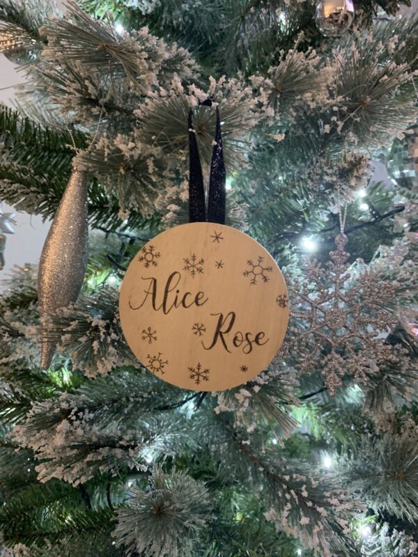 Personalised Wooden Tree Decoration - product image 5