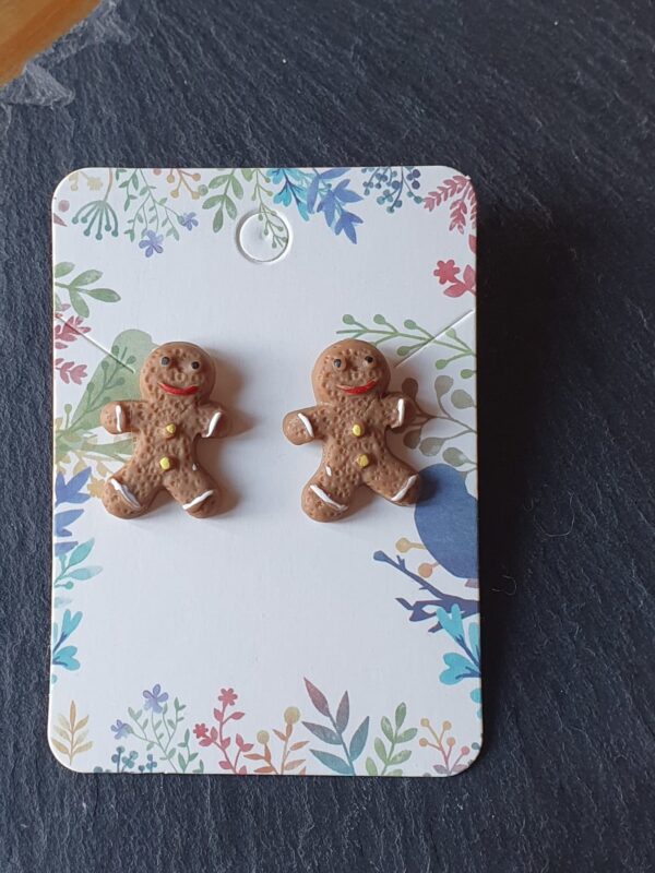 Gingerbread man earrings - main product image