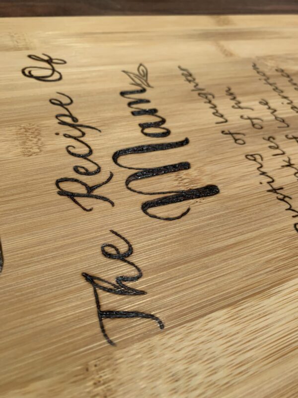 The Recipe of Mum Personalised Chopping Board - product image 3