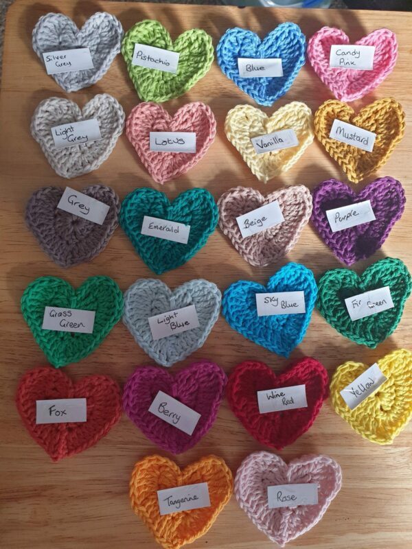 Crocheted Heart Bookmark - product image 2