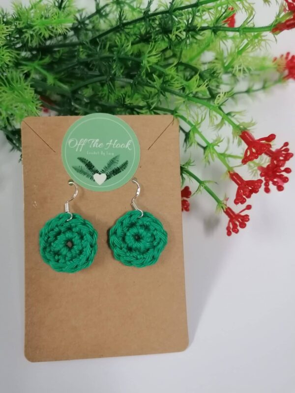 Crocheted Dangling Earrings - main product image