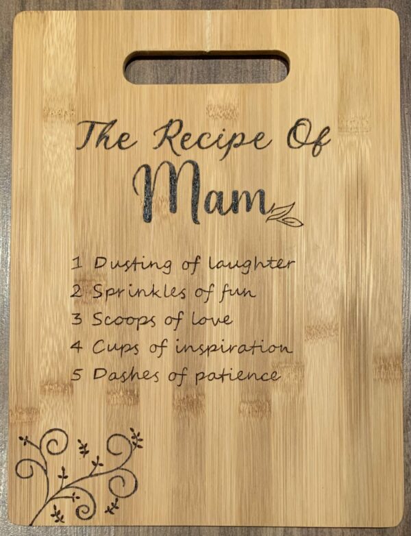 The Recipe of Mum Personalised Chopping Board - main product image