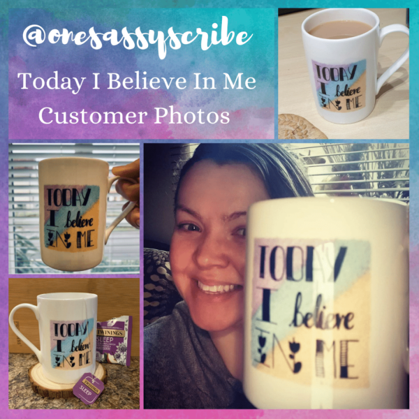 Today I Believe In Me Positive Affirmation Tall China Mug - product image 4