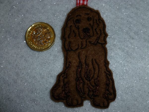 Spaniel hanging decoration/tag - main product image