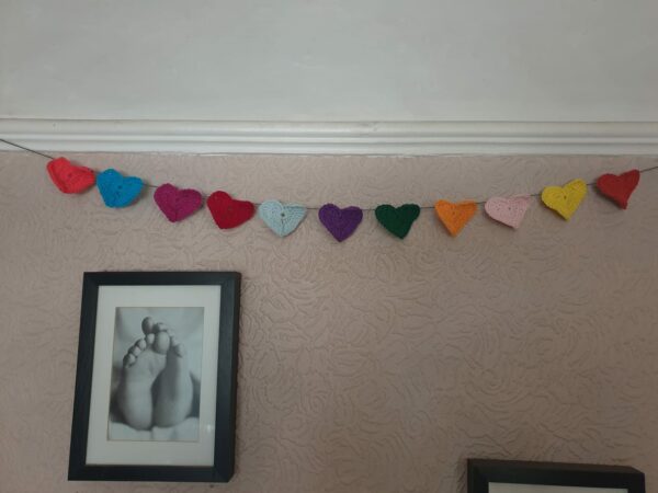 Crochet Heart Bunting - main product image