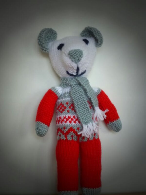 Knitted teddy bear - main product image