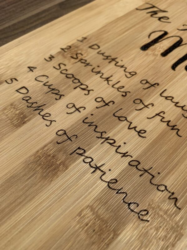 The Recipe of Mum Personalised Chopping Board - product image 2