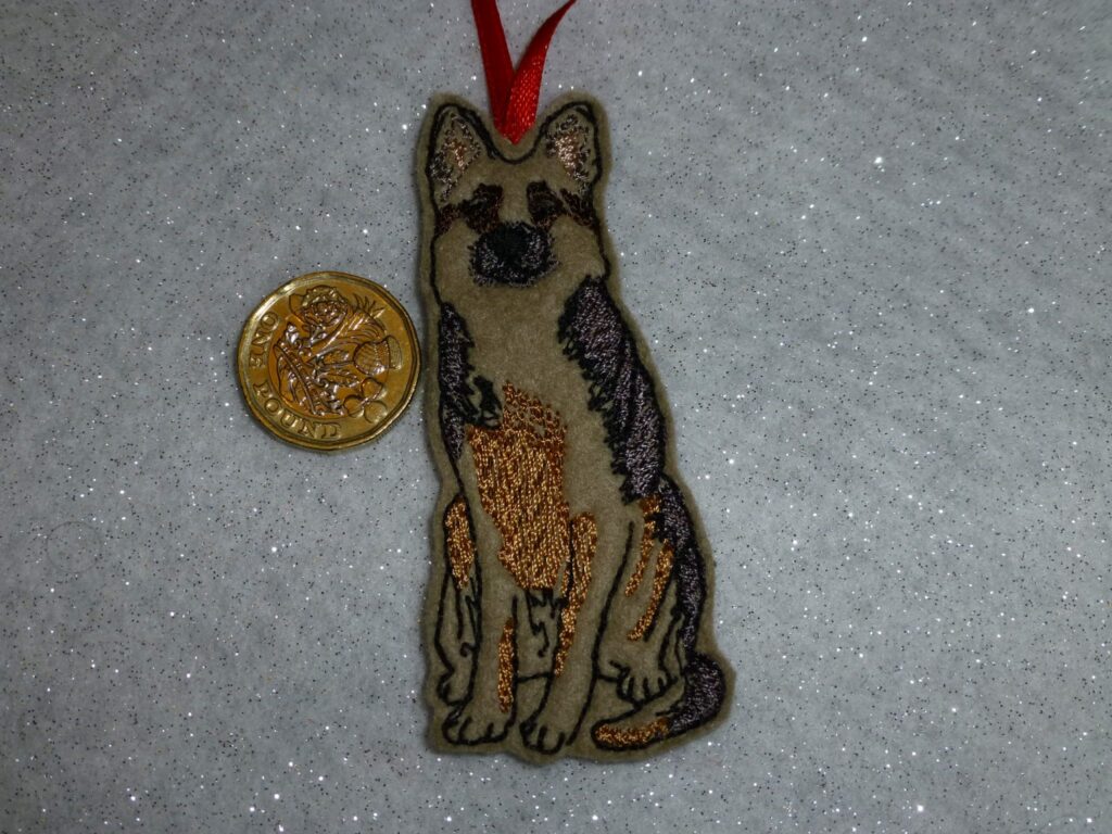 German Shepherd hanging decoration