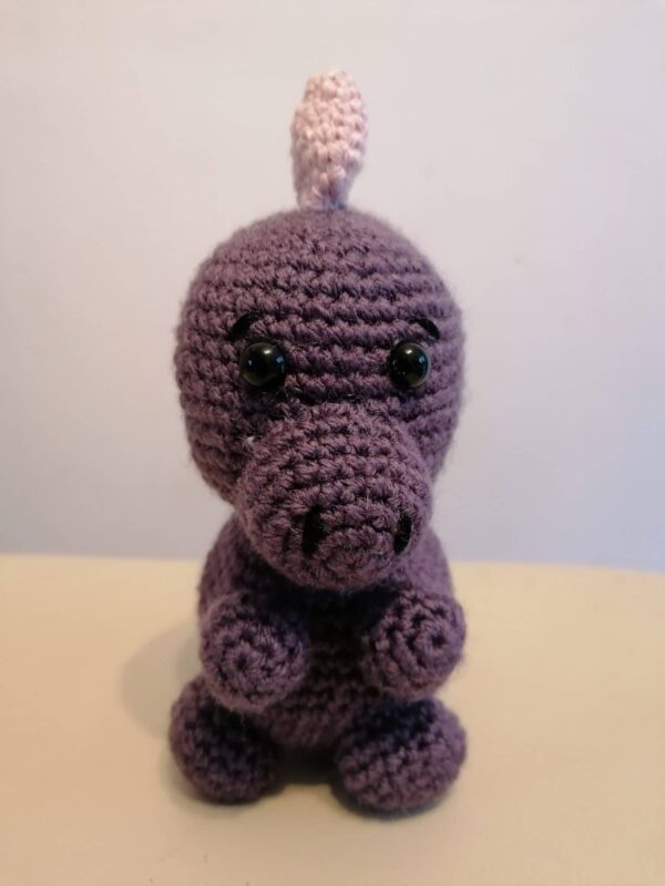 Handmade crochet baby dinosaur toy - product image 4