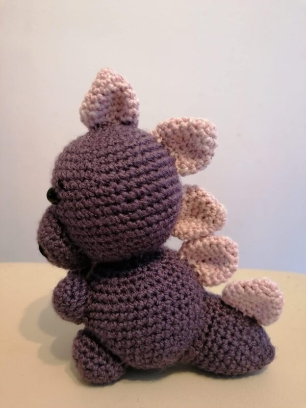 Handmade crochet baby dinosaur toy - product image 2